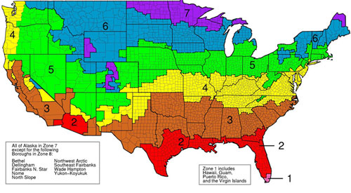 r-value insulation map based on climate in Delaware